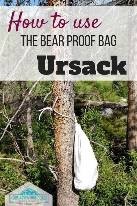 How to tie an Ursack Bear Bag to a tree while camping Made with military grade material